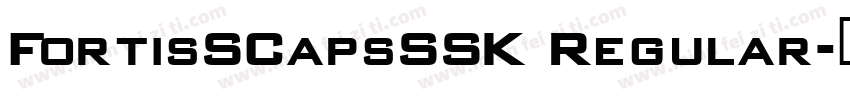 FortisSCapsSSK Regular字体转换